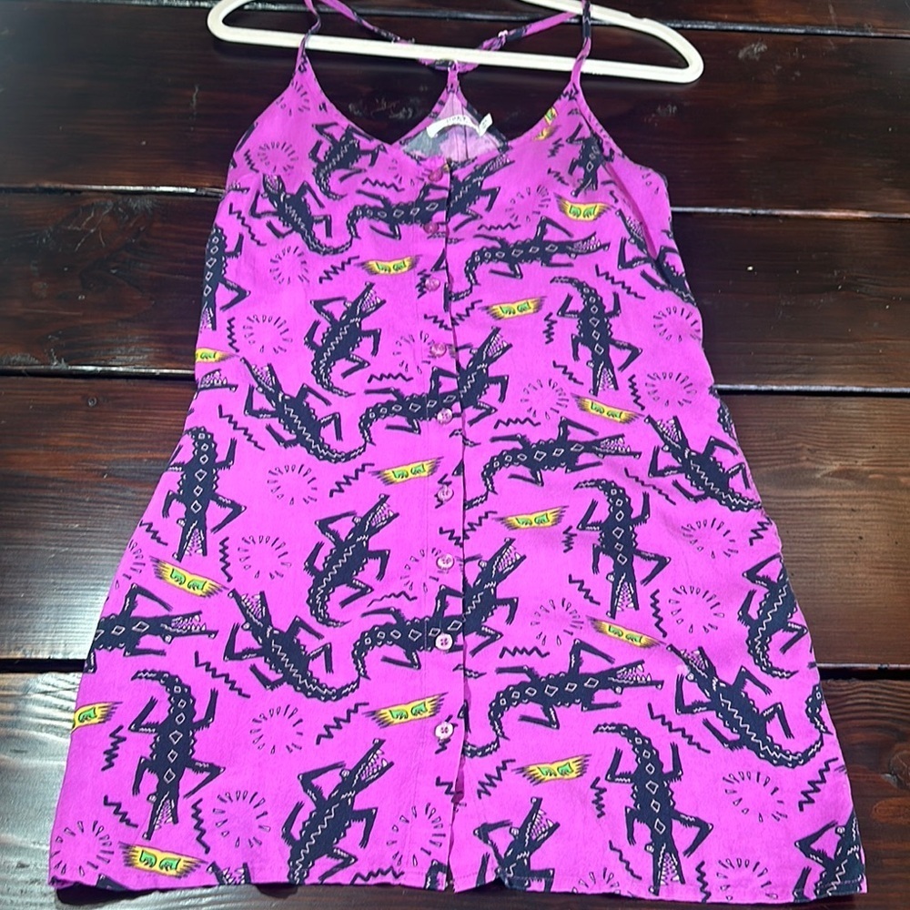 Obey Vibrant Purple Graphic Dress - Picture 6 of 17